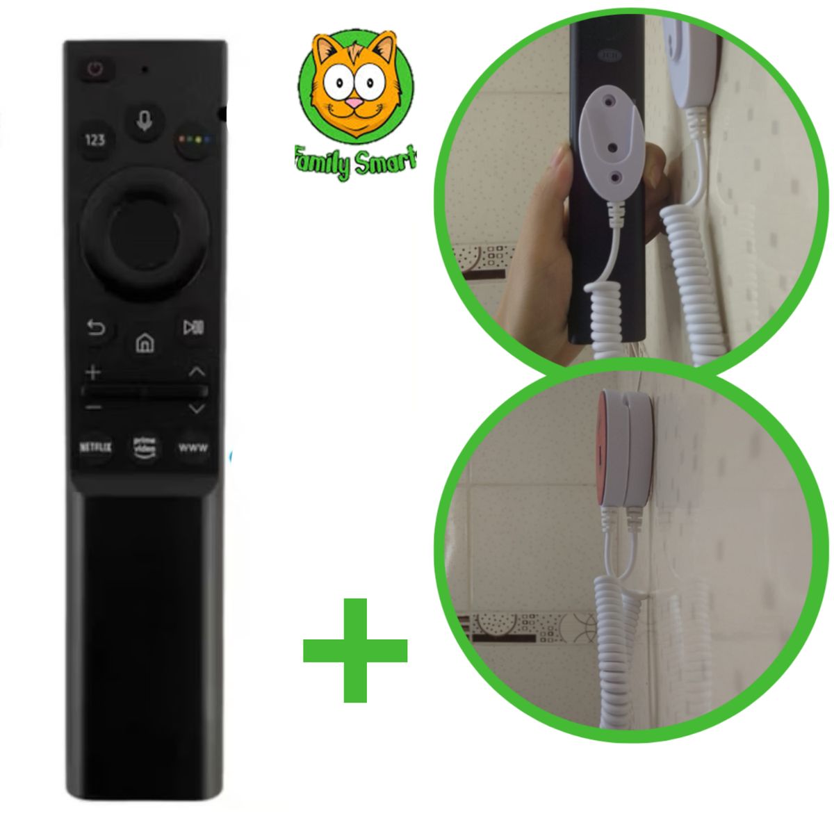 GENERICO - Control Samsung Smart Tv con Voz Modelo BN59-01363  Soporte Pegable