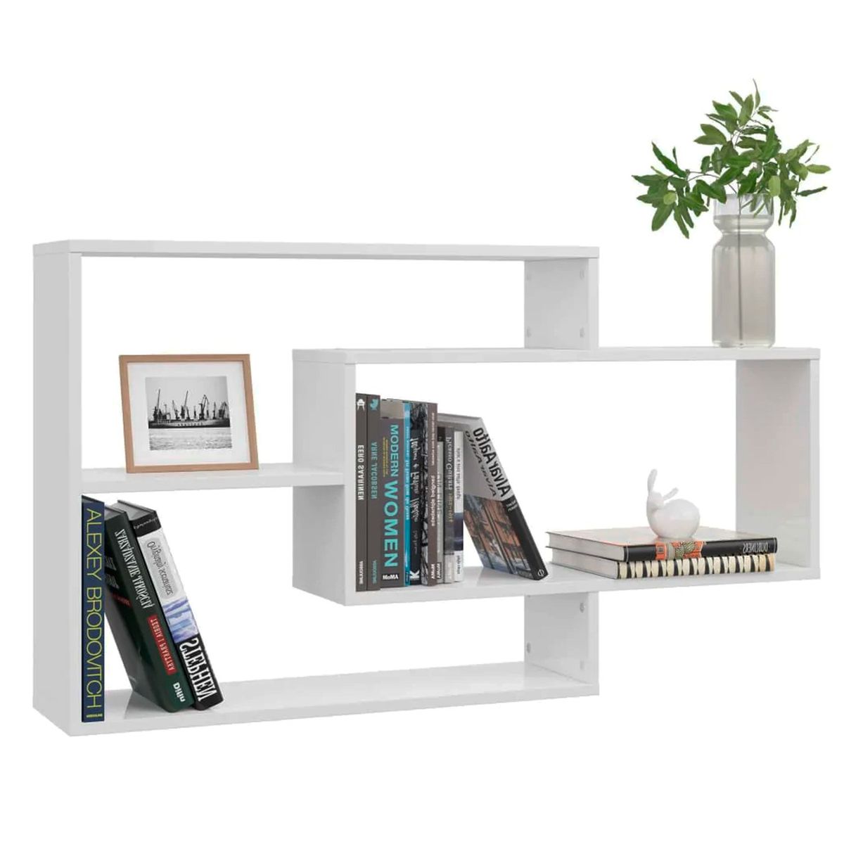 GENERICO - Repisa Flotante Melamina 104x58x20cm Blanco