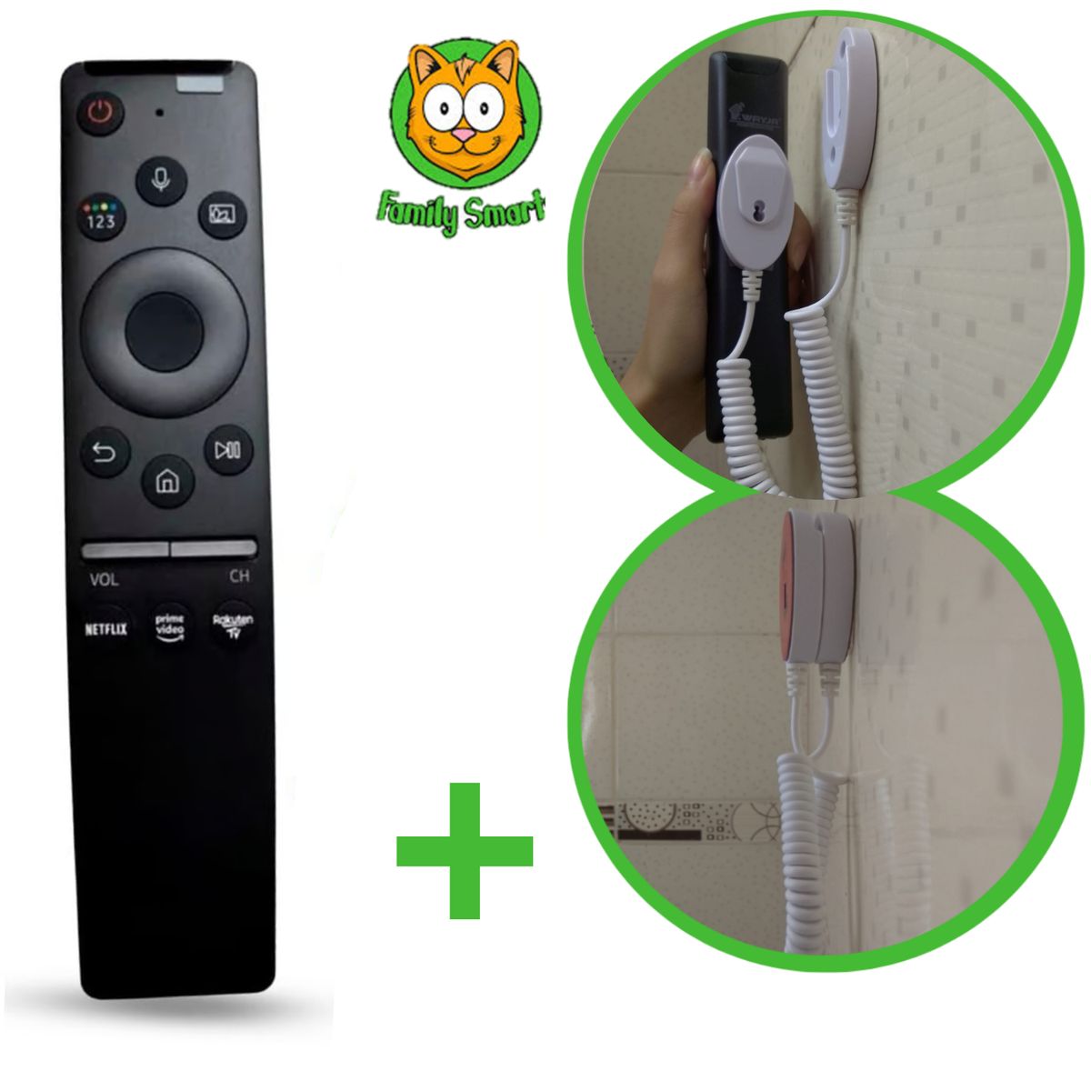 UNIVERSAL - Control Remoto Samsung Con comando Voz Bn59-01330  + Soporte pegable