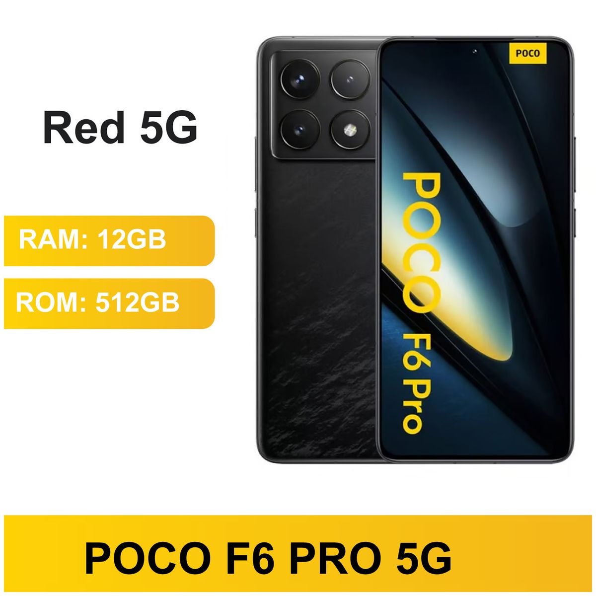 XIAOMI - POCO F6 PRO 5G 12GBRAM 512GB NEGRO CAJA SELLADA