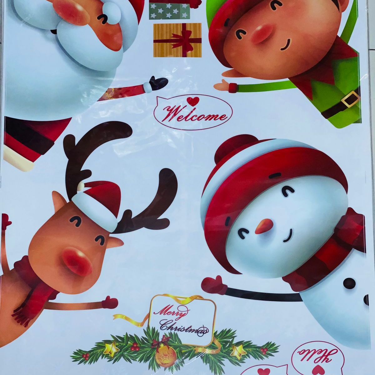 GENERICO - PEGATINA NAVIDEÑA - DECORA TUS VENTANAS