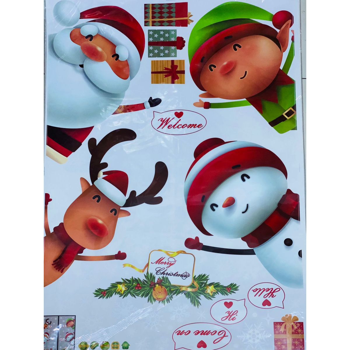 GENERICO - PEGATINA NAVIDEÑA - DECORA TUS VENTANAS