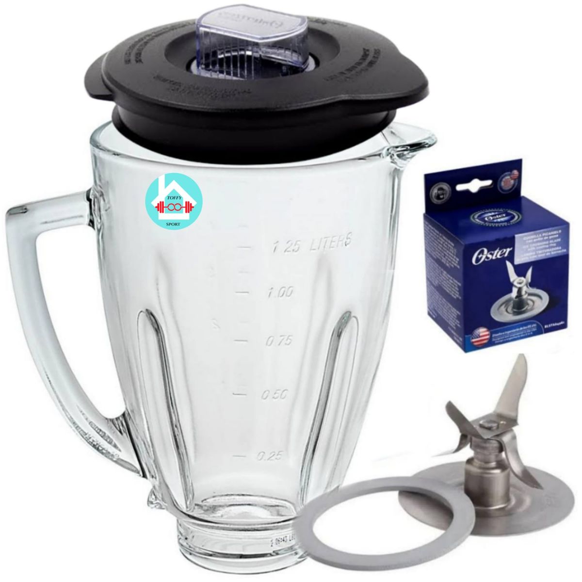 OSTER - Vaso con tapa +cuchilla de 4 aspas OSTER
