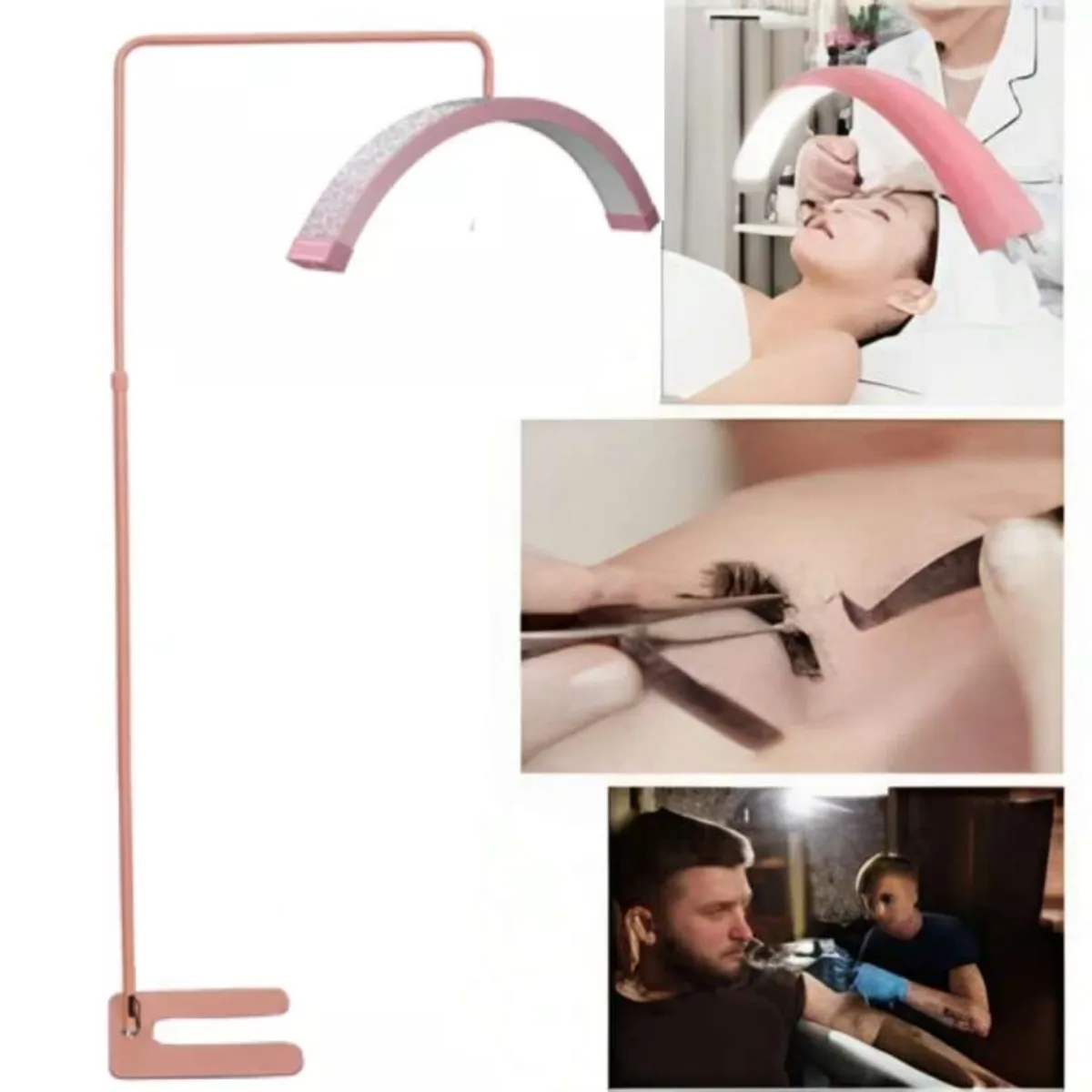 GENERICO - Lampara Led Media Luna Pro Soporte Suelo y Celular Control Remoto 36W