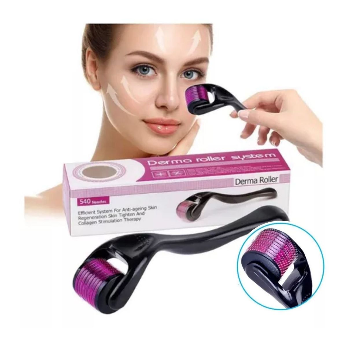 ROSH - Derma Roller Rodillo para la Piel Barba y Cabello 05mm