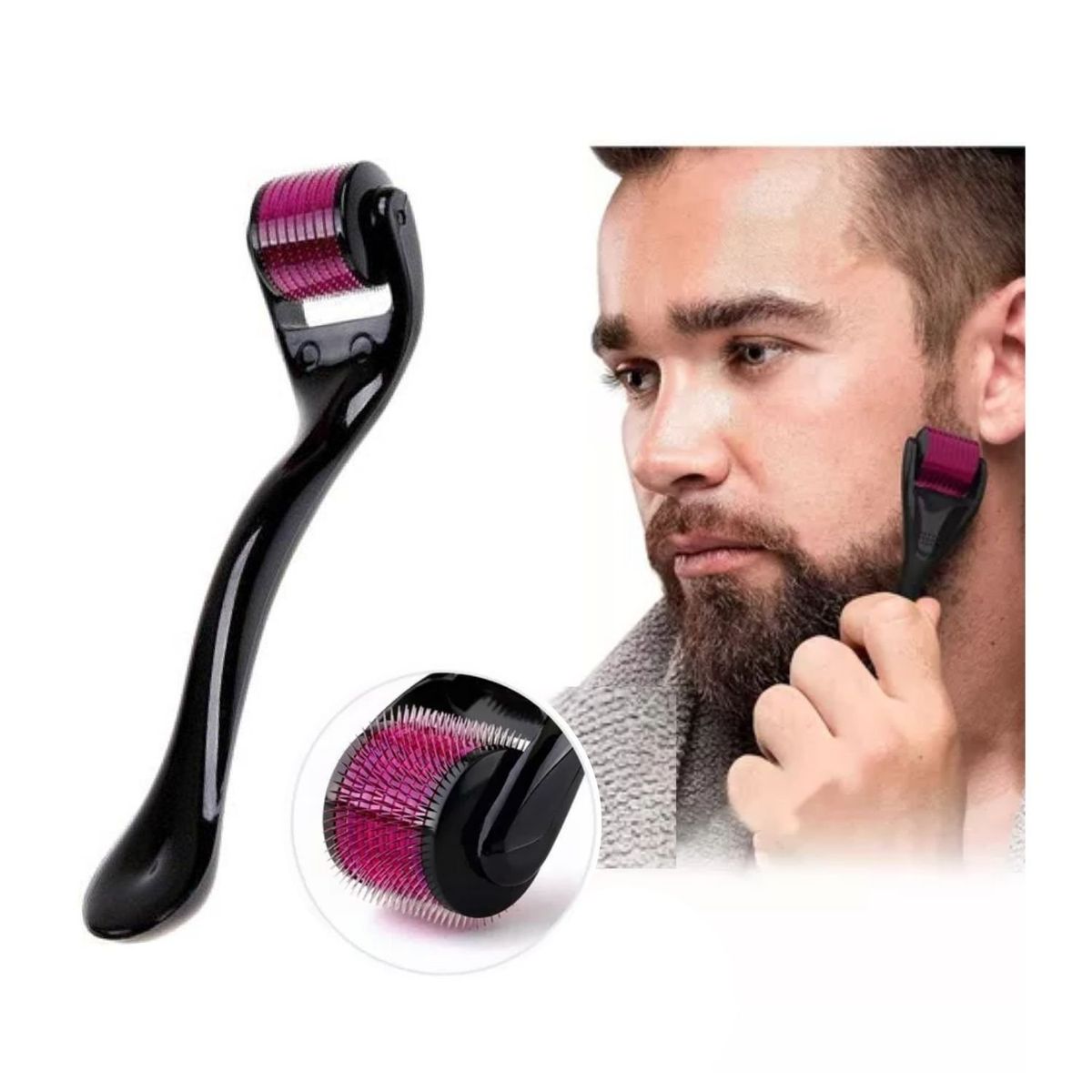 ROSH - Derma Roller Rodillo para la Piel Barba y Cabello 05mm
