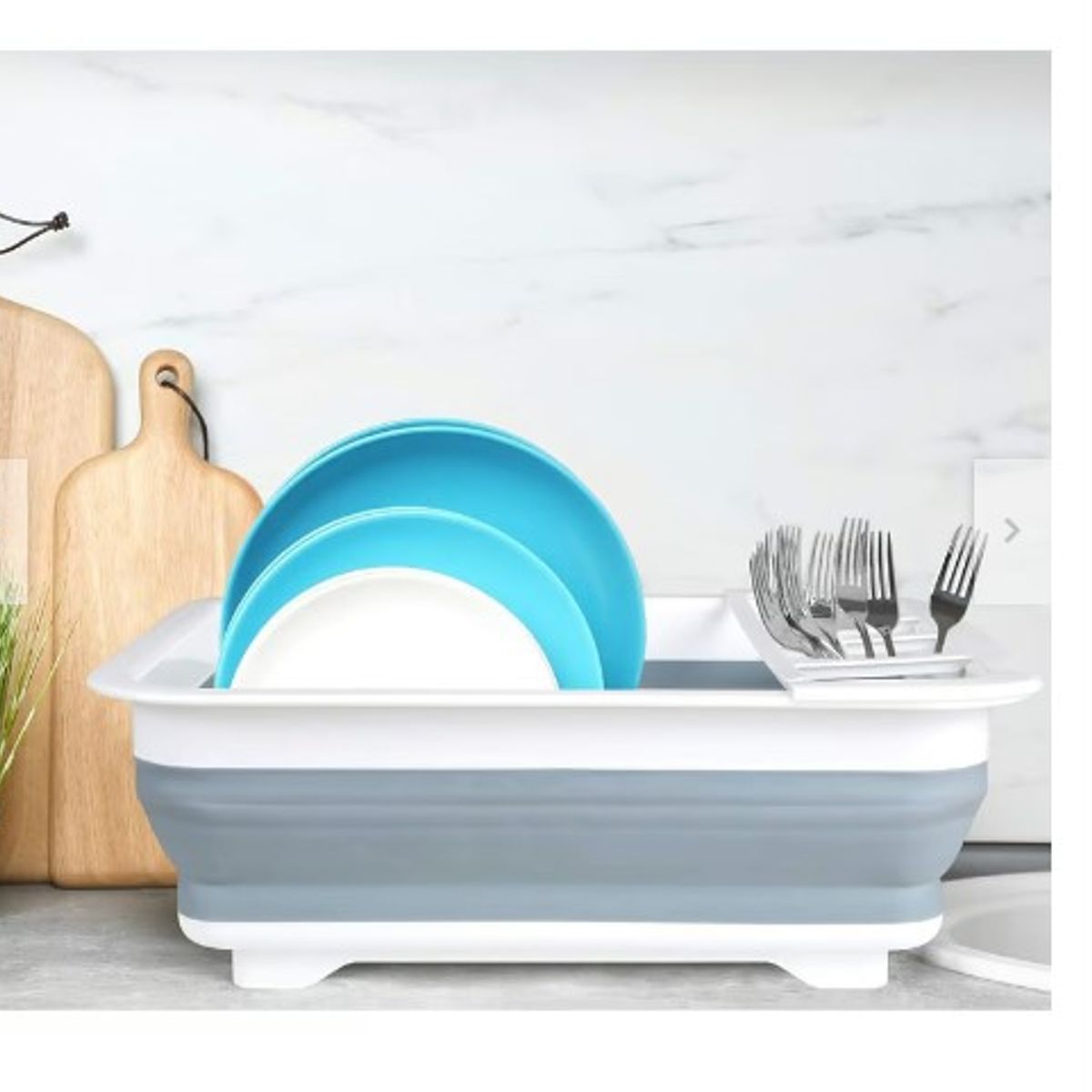 GENERICO - Escurridor De Platos Plegable De Vajilla Y Loza Para Lavaplatos