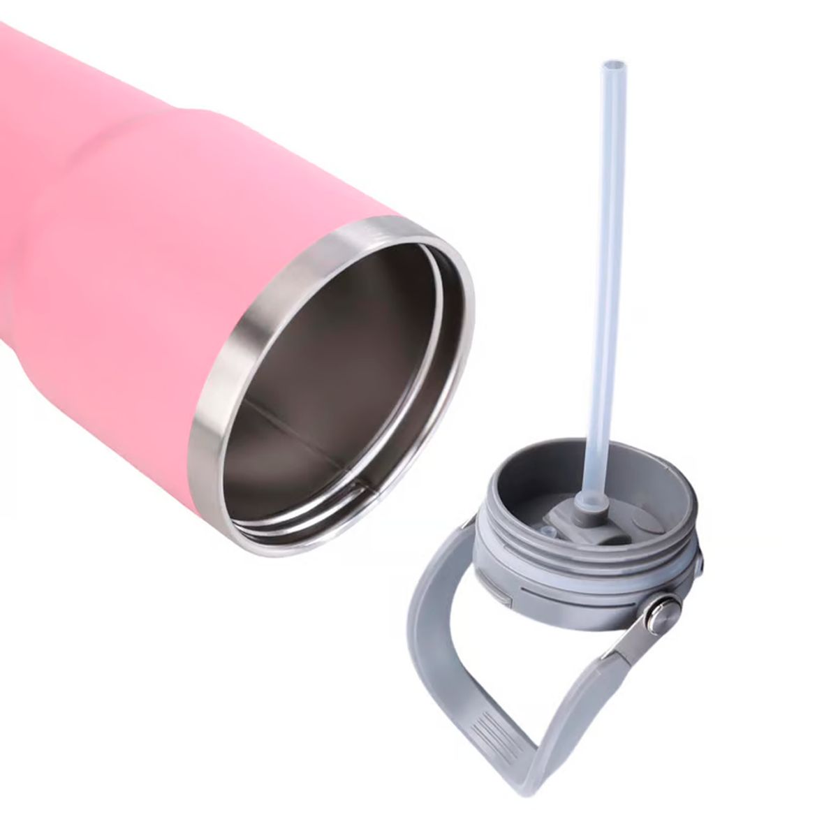 INSPIRA - Termo de Acero Inoxidable con Asa Portable 600 ml