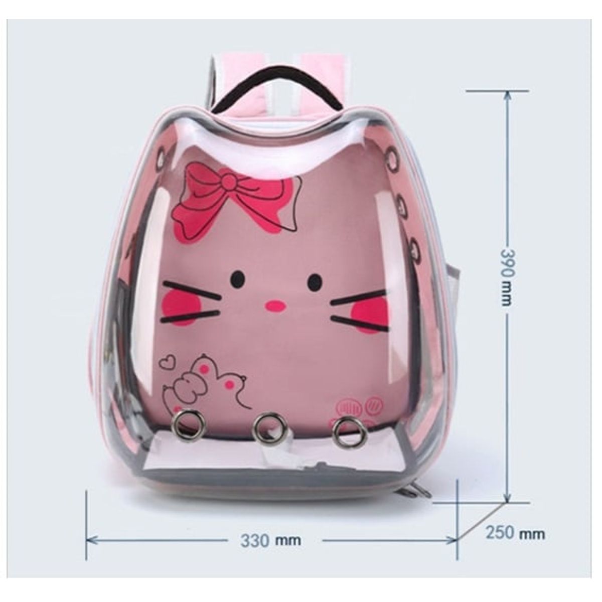 GENERICO - Mochilas para Mascotas para Perros y Gatos Color Rosado
