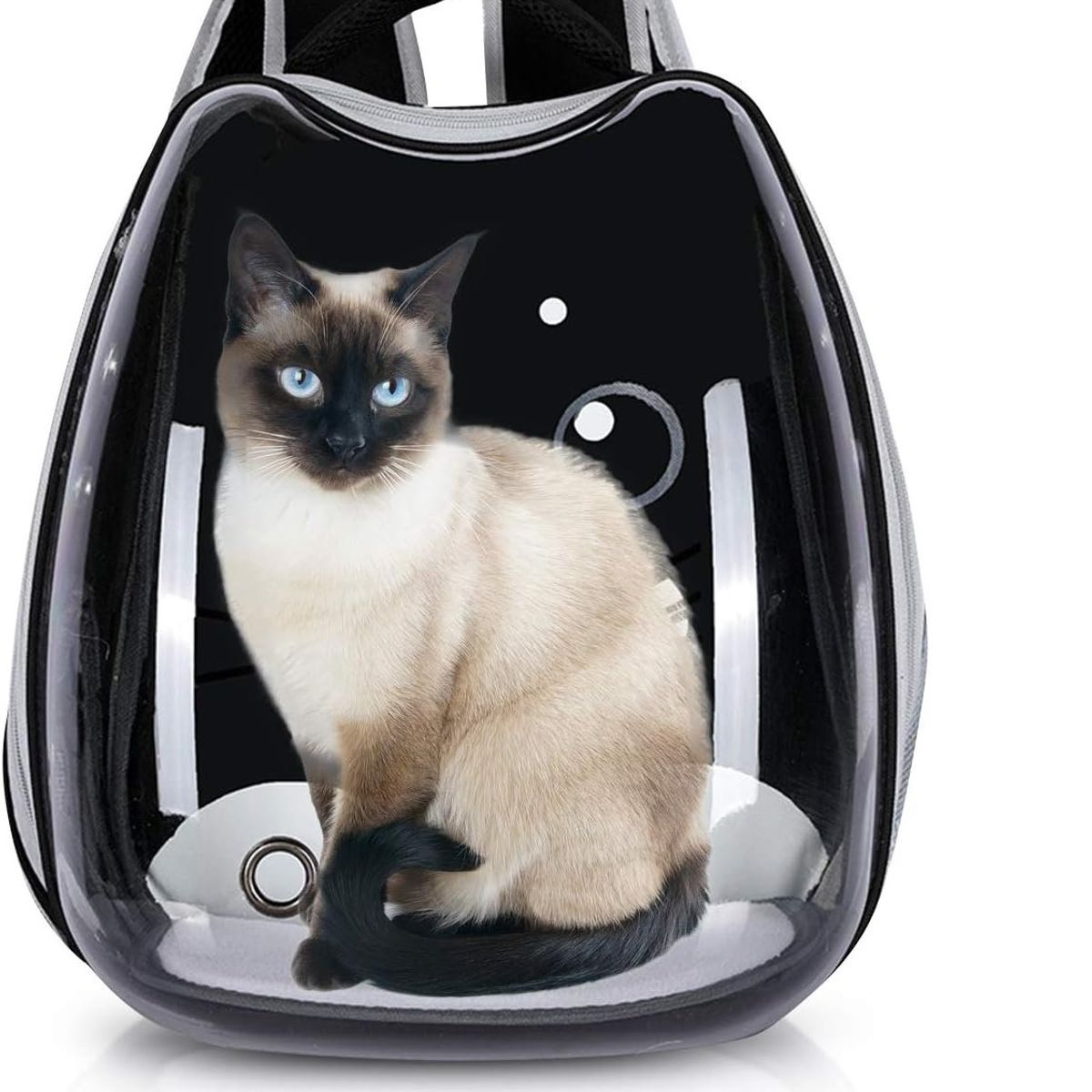 GENERICO - Mochilas para Mascotas para Perros y Gatos Color Negro