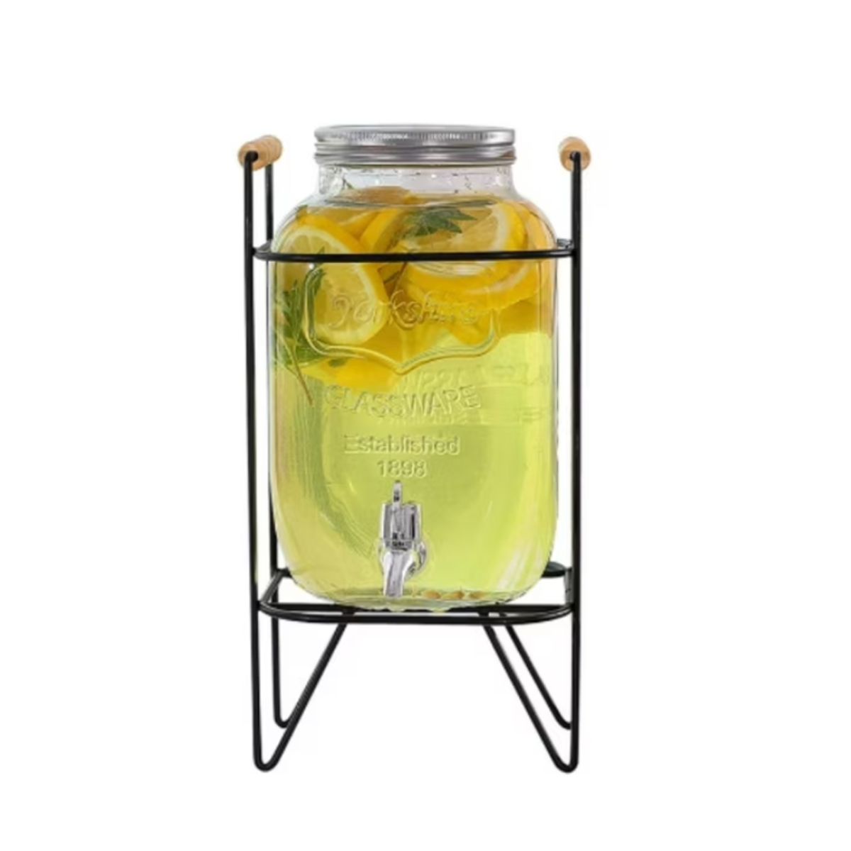 GENERICO - Dispensador de bebidas   con rack metálico 4 litros