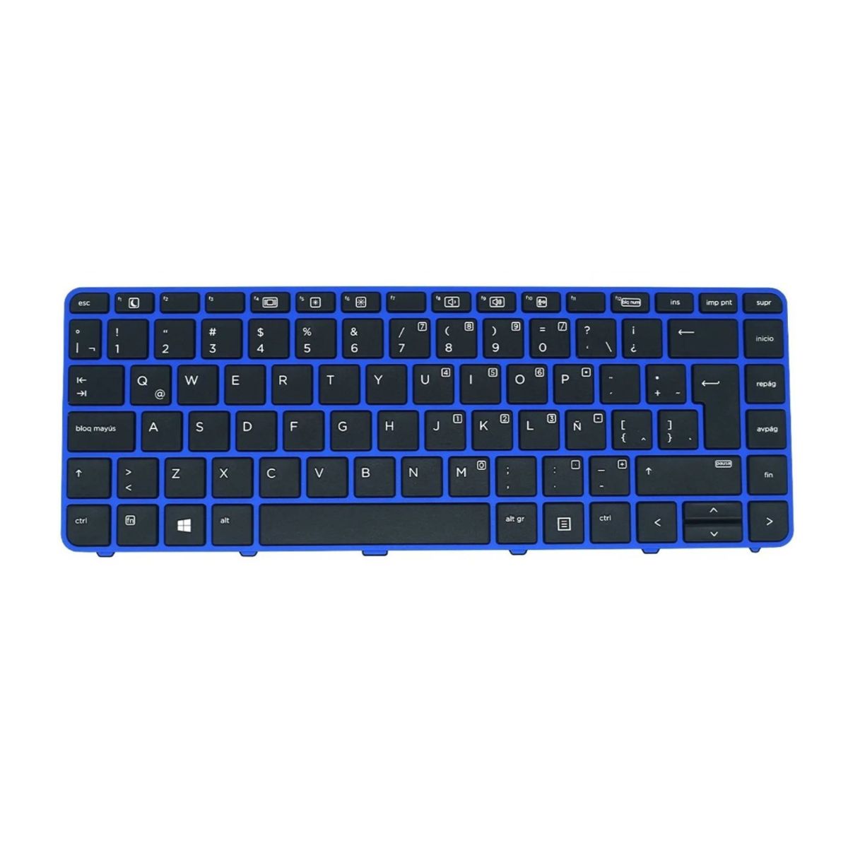 OEM - Teclado para Laptop HP Probook 440-G3. 640-G2. 640-G3 con Marco azul