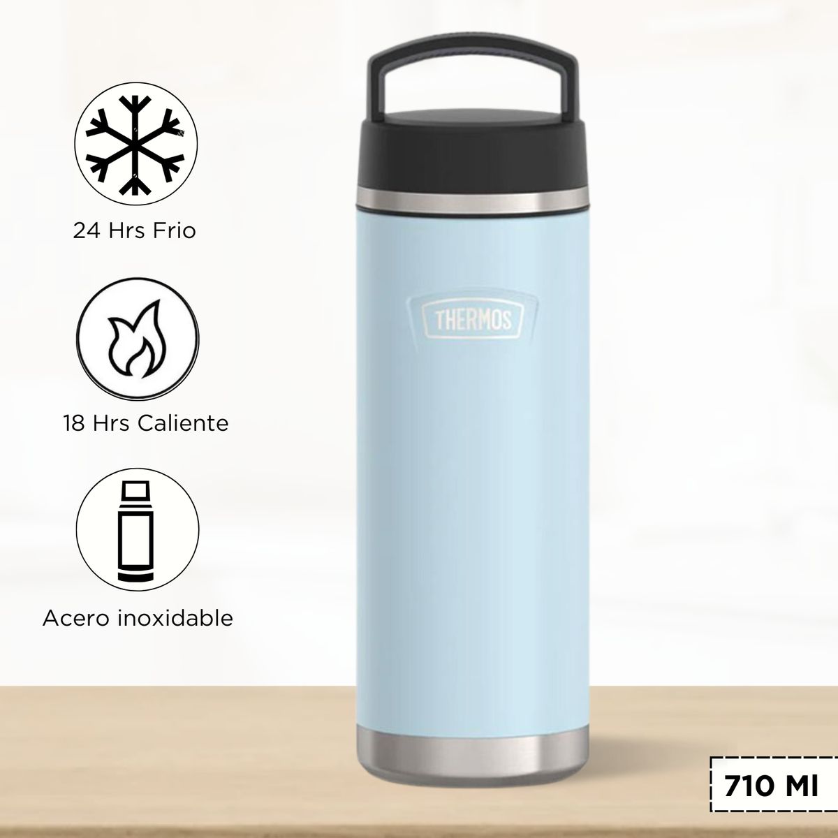 THERMOS - Termo de Bebida Icon 710 Ml Celeste