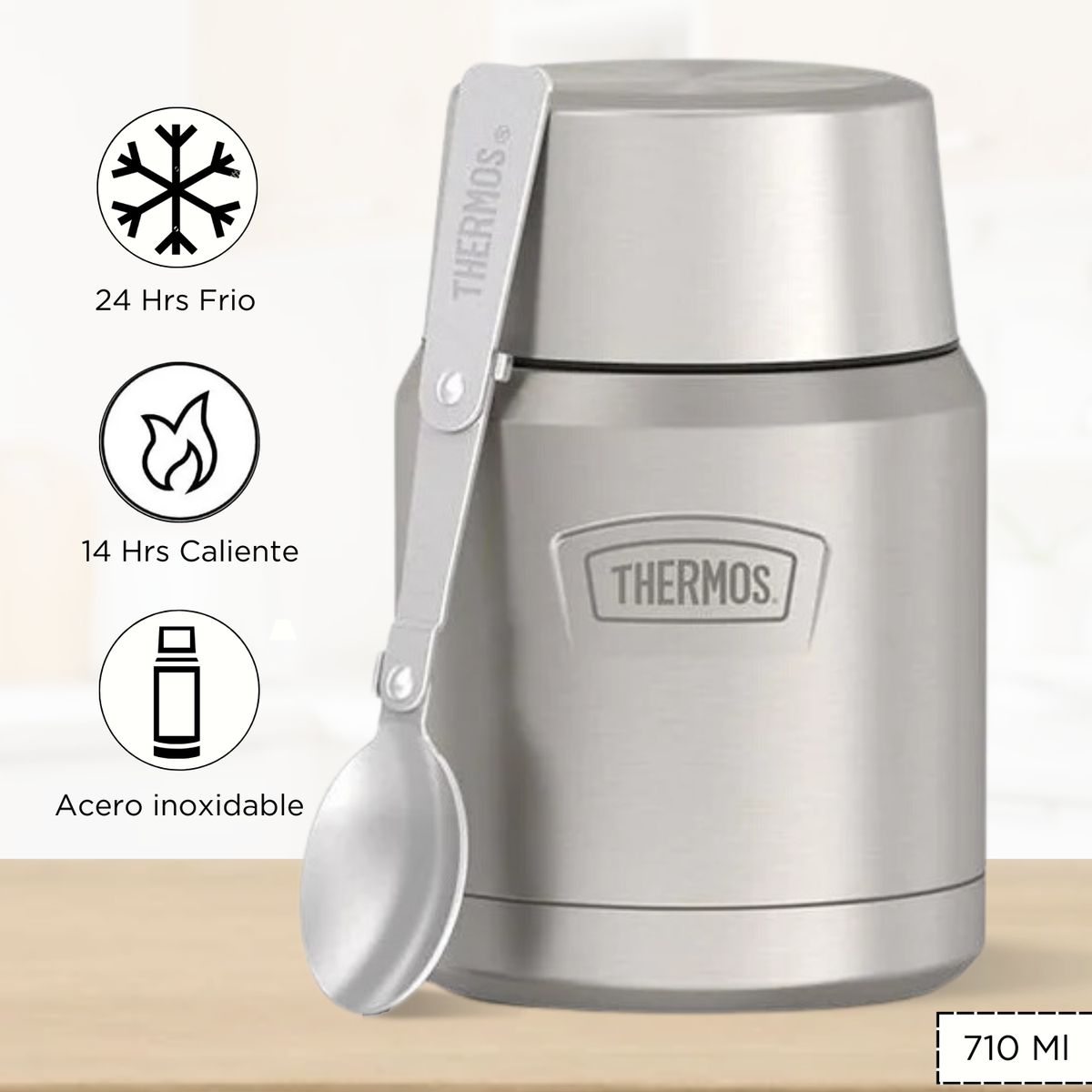 THERMOS - Termo de Comida Icon 710 Ml Gris