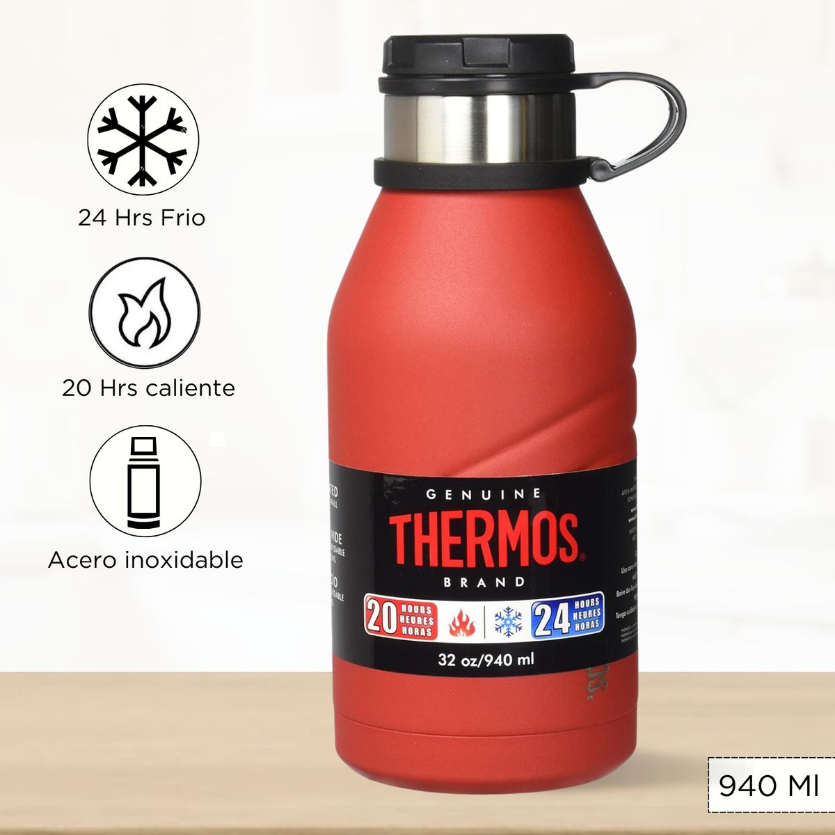 THERMOS - Termo de Bebida Element 940 Ml Rojo