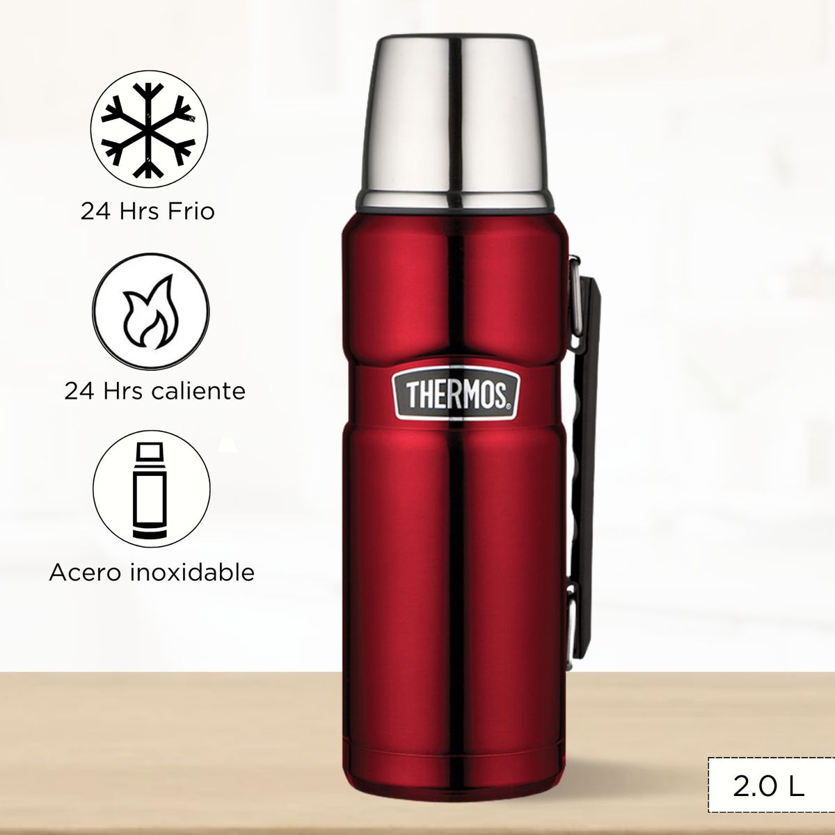 THERMOS - Termo de Bebida King 2.0 LT Rojo
