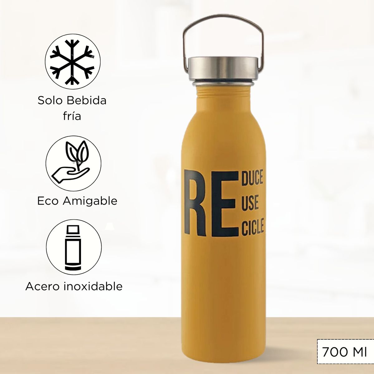 THERMOS - Tomatodo Deportivo Planeta 700 Ml Amarillo