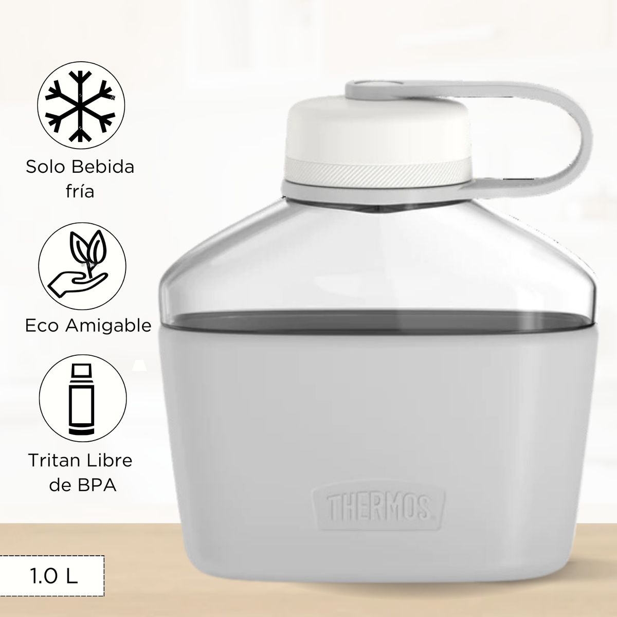 THERMOS - Tomatodo Deportivo Cantinflora Guardian 1.0 Lt Gris