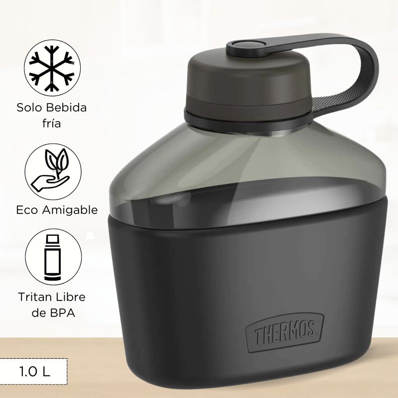 THERMOS - Tomatodo Deportivo Cantinflora Guardian 1.0 Lt Negro