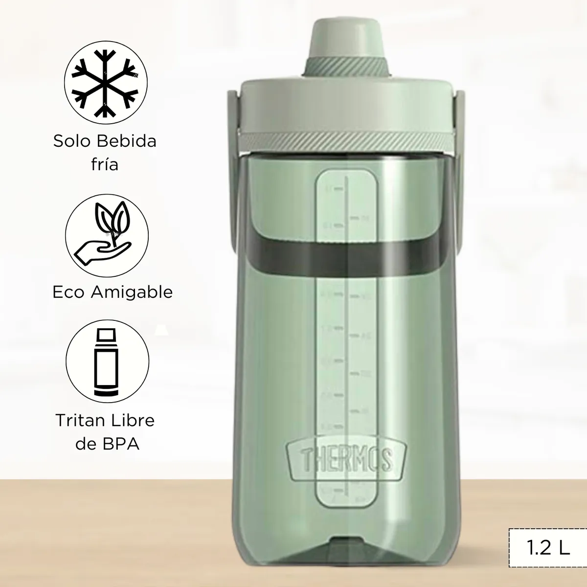 THERMOS - Tomatodo Deportivo Nuevo Guardian 1.0 Lt Verde