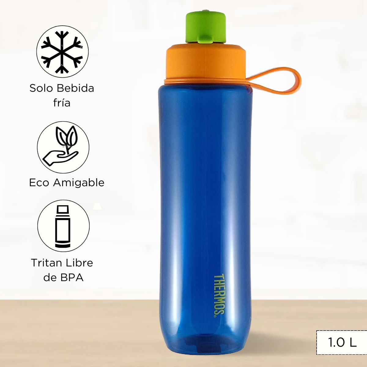 THERMOS - Tomatodo Deportivo Tritan Thermos 1 lt Azul