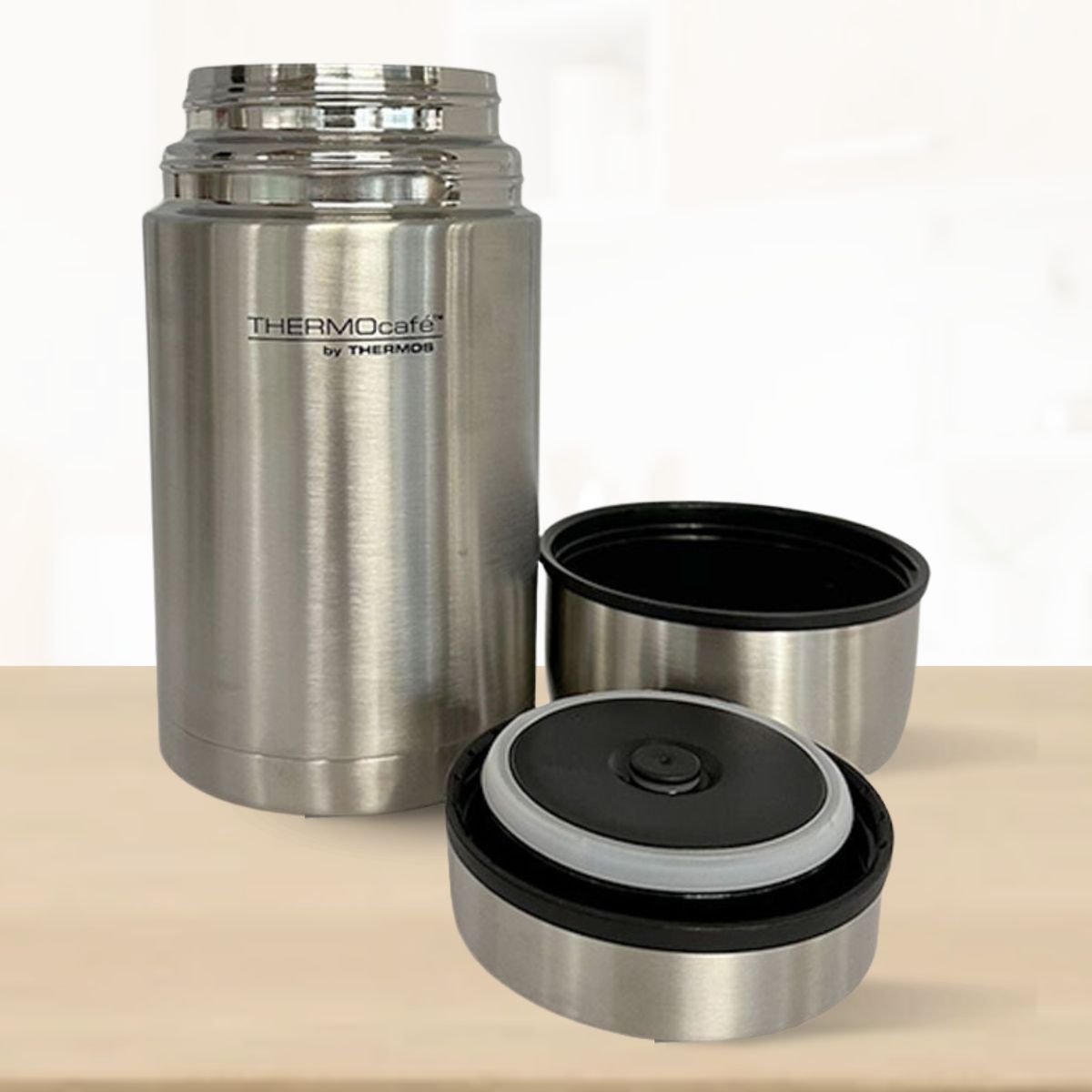 THERMOS - Termo de Comida Silver 1 lt Plateado