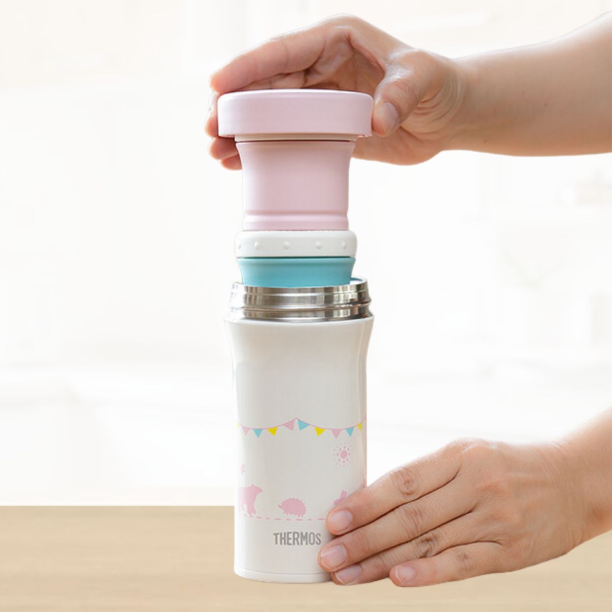 THERMOS - Conservador de comida para niños Baby Jar 220 Ml Rosado