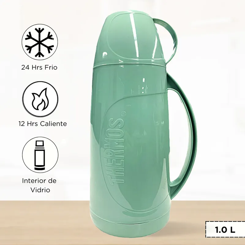 THERMOS - Termo de Bebida para Hogar EVOLUTION 1.0 Lt Verde