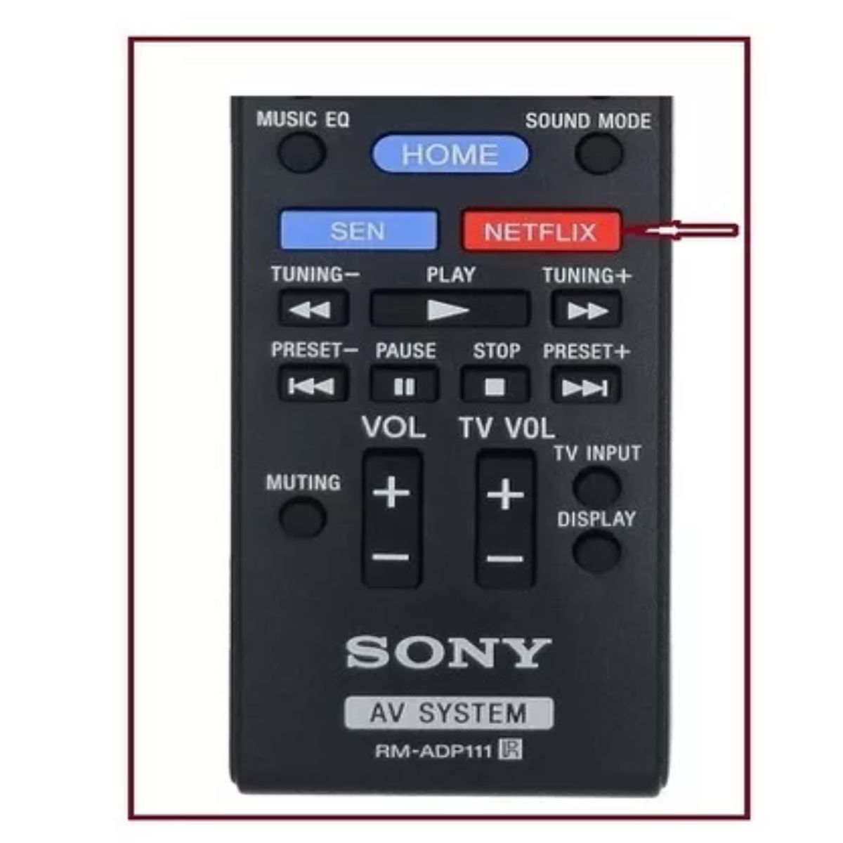 GENERICO - Control remoto para Bluray Sony Home Theater + Funda