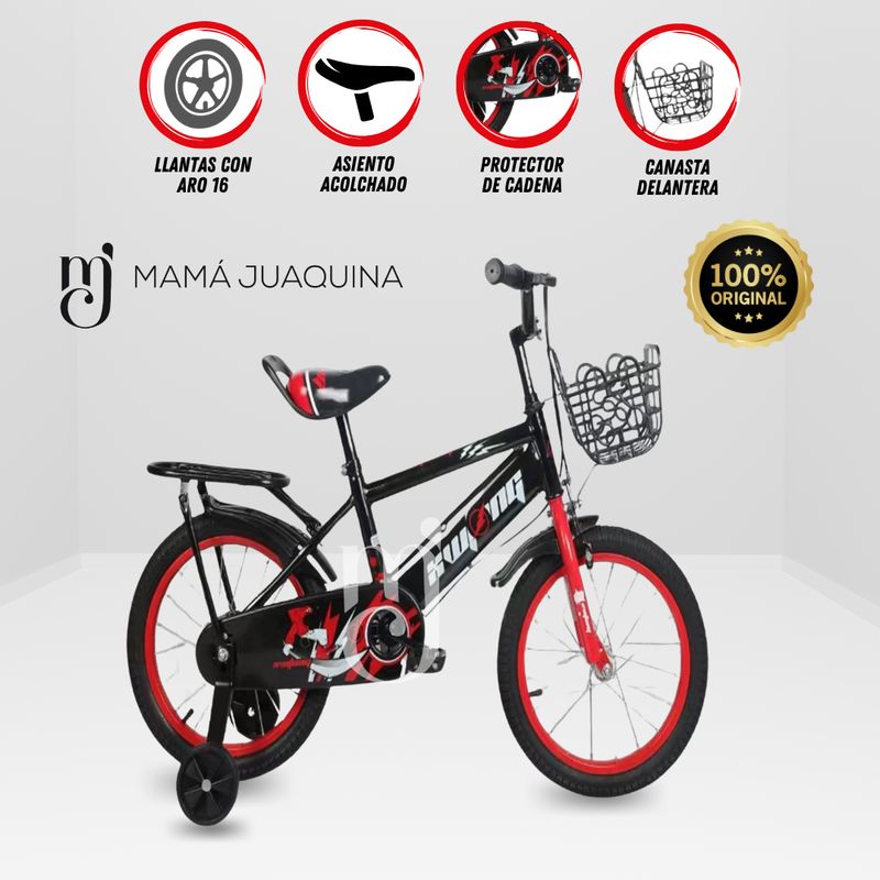 GENERICO - Bicicleta Para Niño Aro 16 «DREW» Red