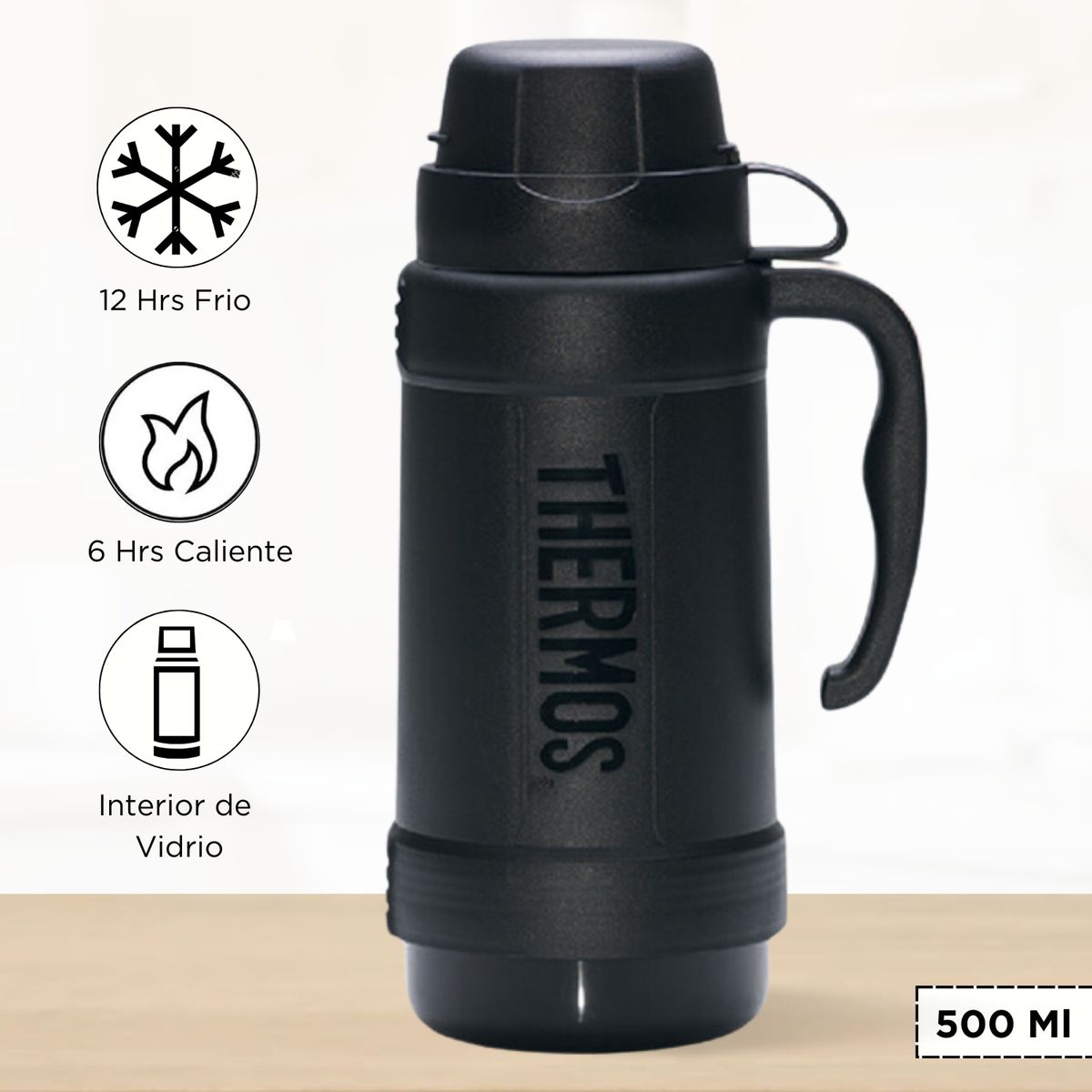 THERMOS - Termo de Bebida ECLIPSE 500 Ml Negro