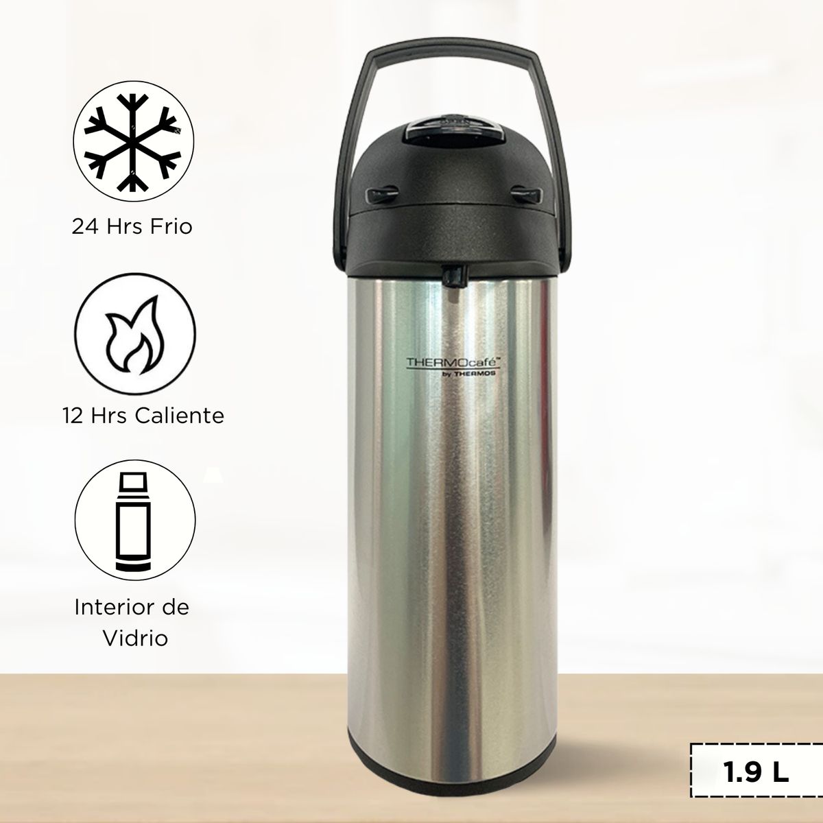 THERMOS - Termo Sifón Electra 1.90 L Gris