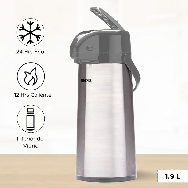 THERMOS - Termo Sifón Lever Action 1.90 L Gris