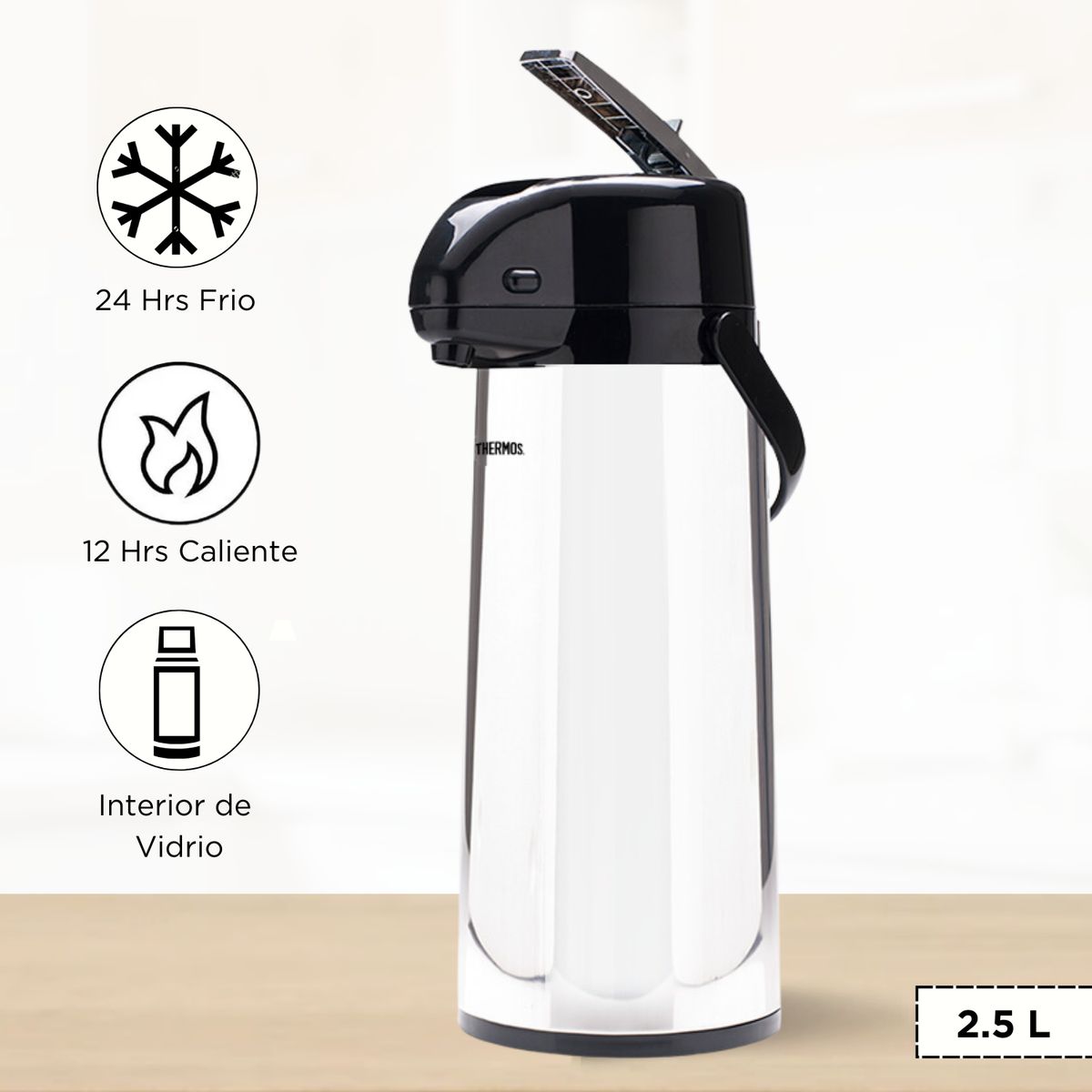 THERMOS - Termo Sifón Lever Action - Espejo 2.50 L