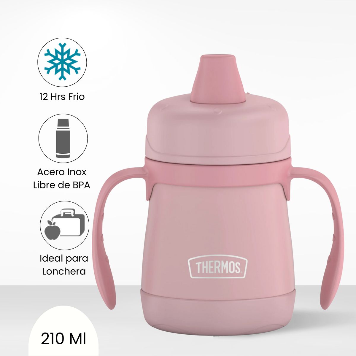 THERMOS - Tomatodo Térmico para Niño Sippy 210ml Rosado