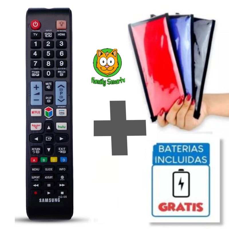 GENERICO - Control Remoto Para Samsung Smart Tv 4k 2024 + funda