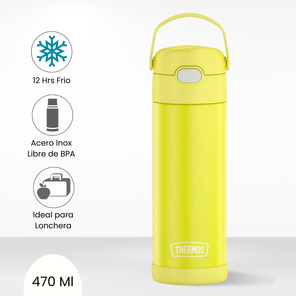 THERMOS - Tomatodo Térmico para Niños Yolo 470ml Amarillo