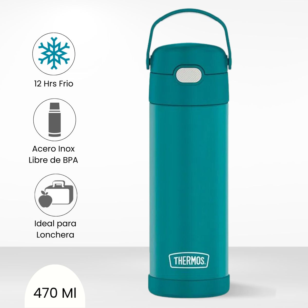 THERMOS - Tomatodo Térmico para Niños Yolo 470ml Verde