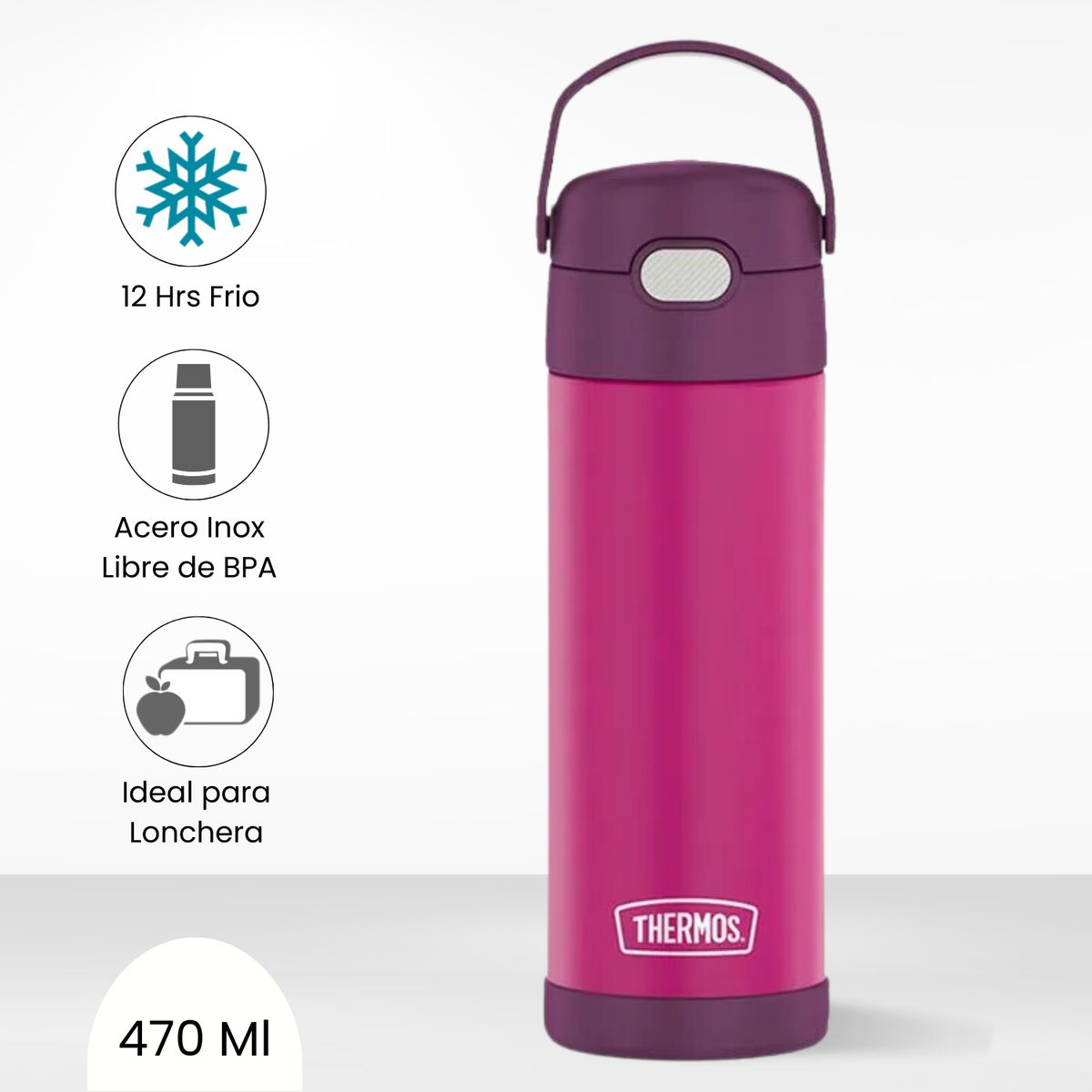 THERMOS - Tomatodo Térmico para Niños Yolo 470ml Morado