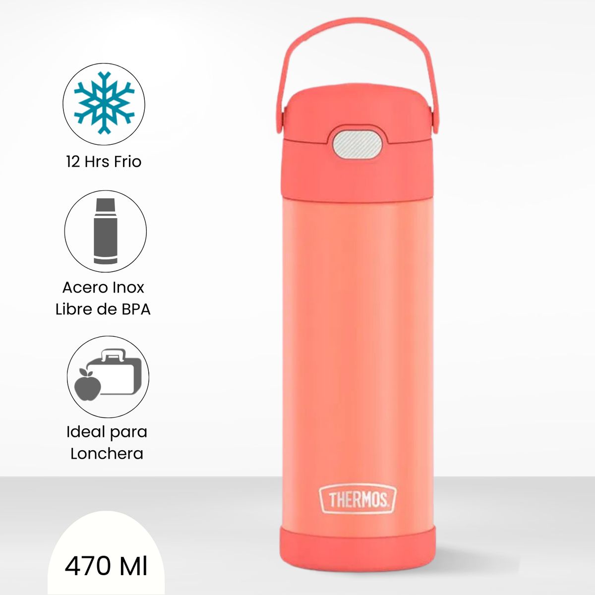 THERMOS - Tomatodo Térmico para Niños Yolo 470ml Naranja