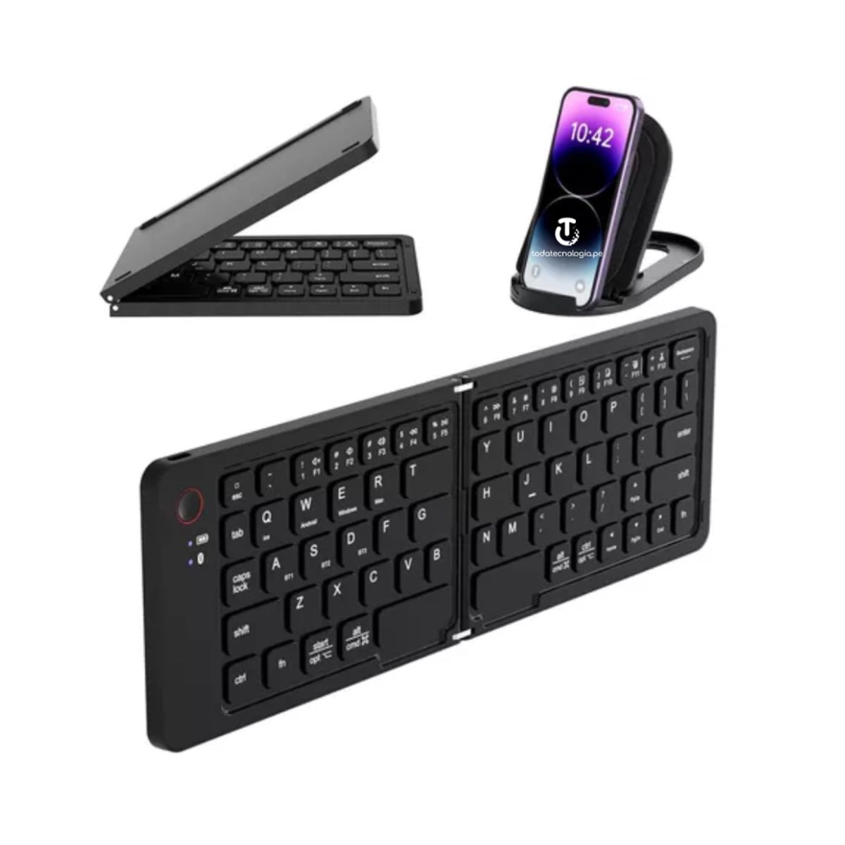 GENERICO - Mini Teclado Bluetooth Inalámbrico Peglabe Recargable CMK-B023