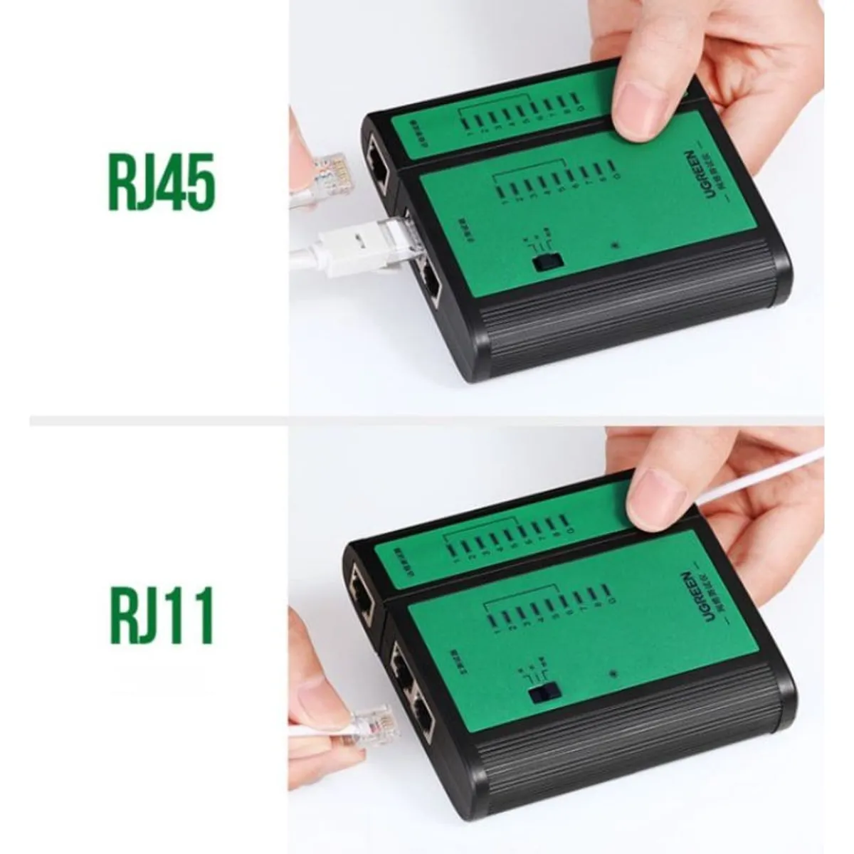 UGREEN - Testeador de cables de red Ugreen Rj45 Y Rj11 10950