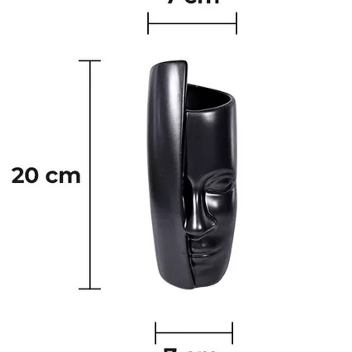 GENERICO - Adorno Jarrón Florero facial de cerámica estilo nórdico