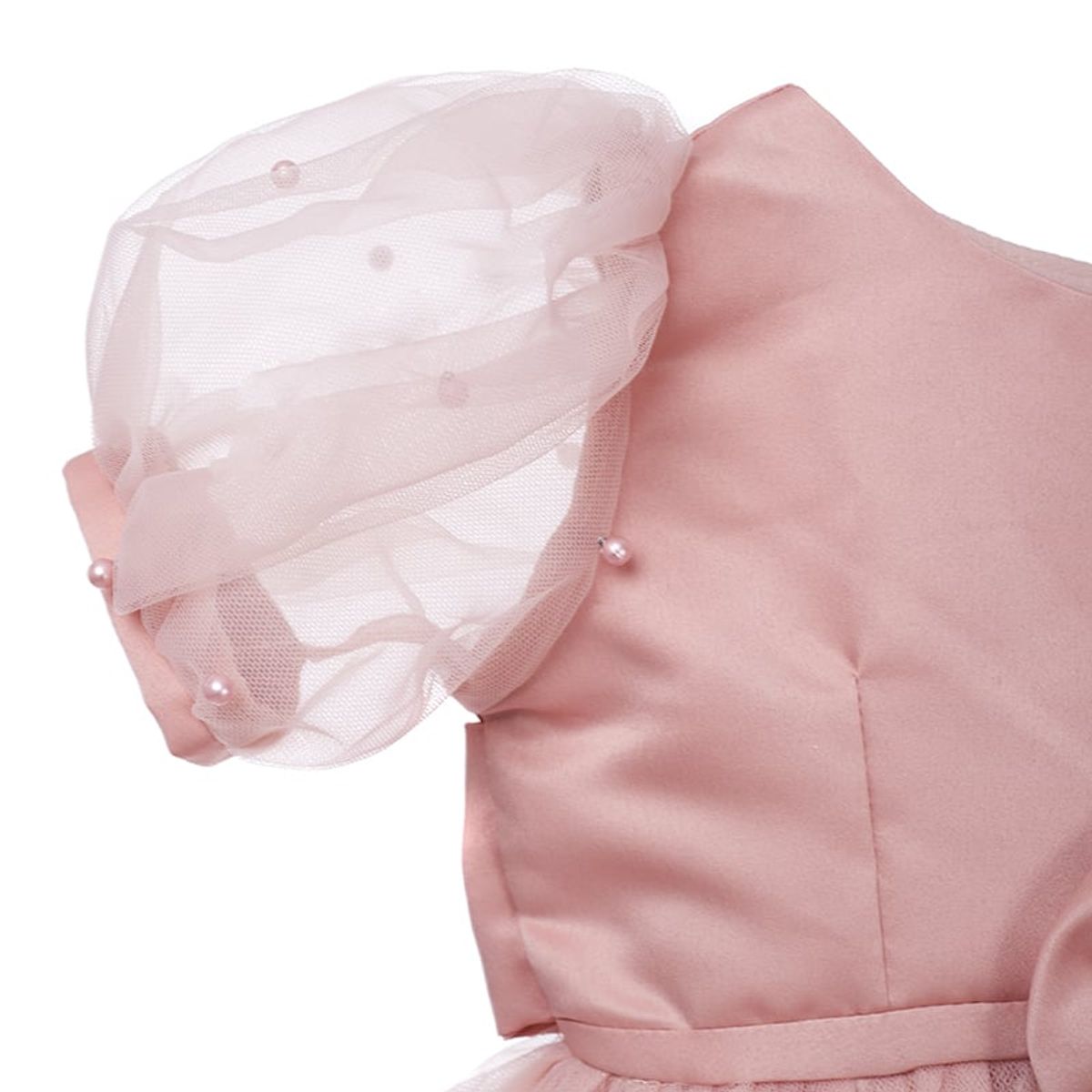 GENERICO - Vestido para Niña Nude de Fiesta Perla