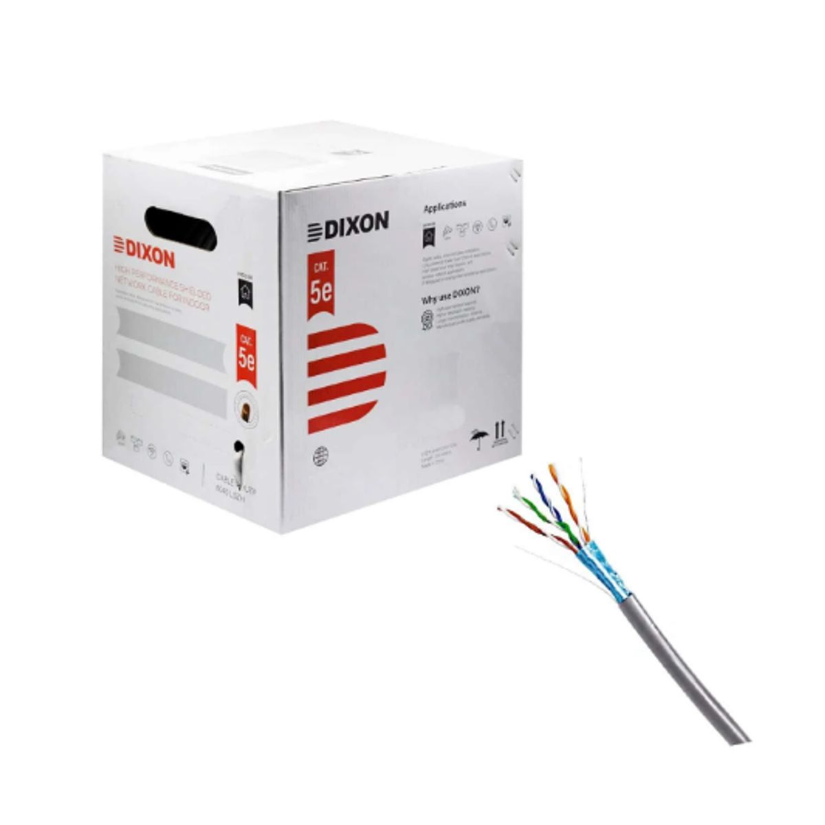 GENERICO - Cable F/UTP Cat. 5e 4Px24 AWG DIXON x Caja 8040 LSZH