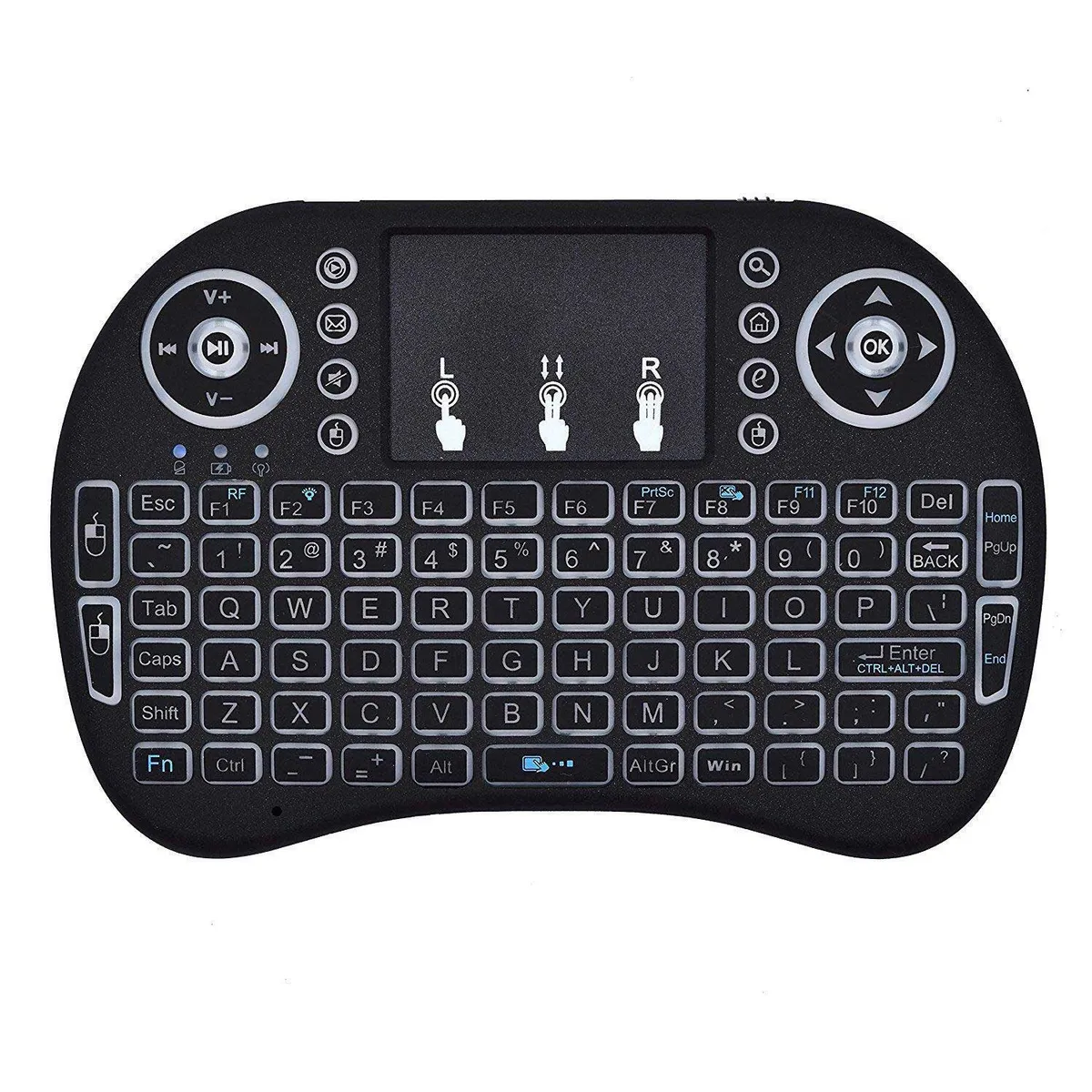 GENERICO - CONTROL REMOTO MINI TECLADO MOUSE BLUETOOH PARA TV  PC  PS5  PS4