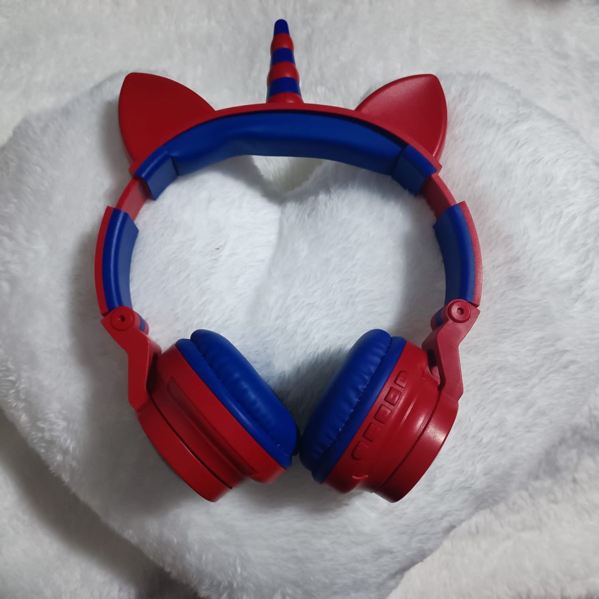 GENERICO - AUDIFONOS BLUETOOTH DE UNICORNIO CON LUCES LED AZUL