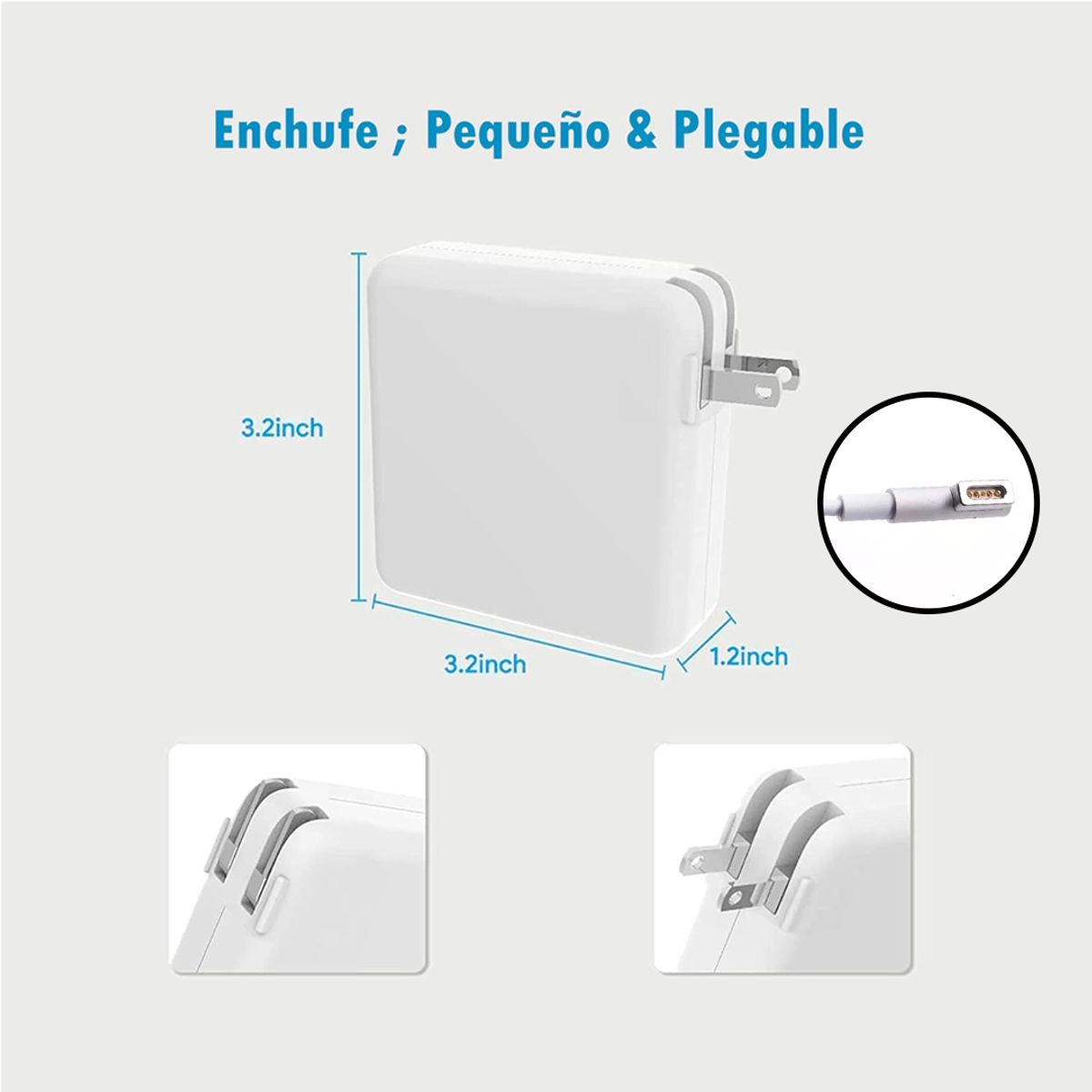 OEM - Cargador para MacBook 13'' 15'' 60w SAFE 1