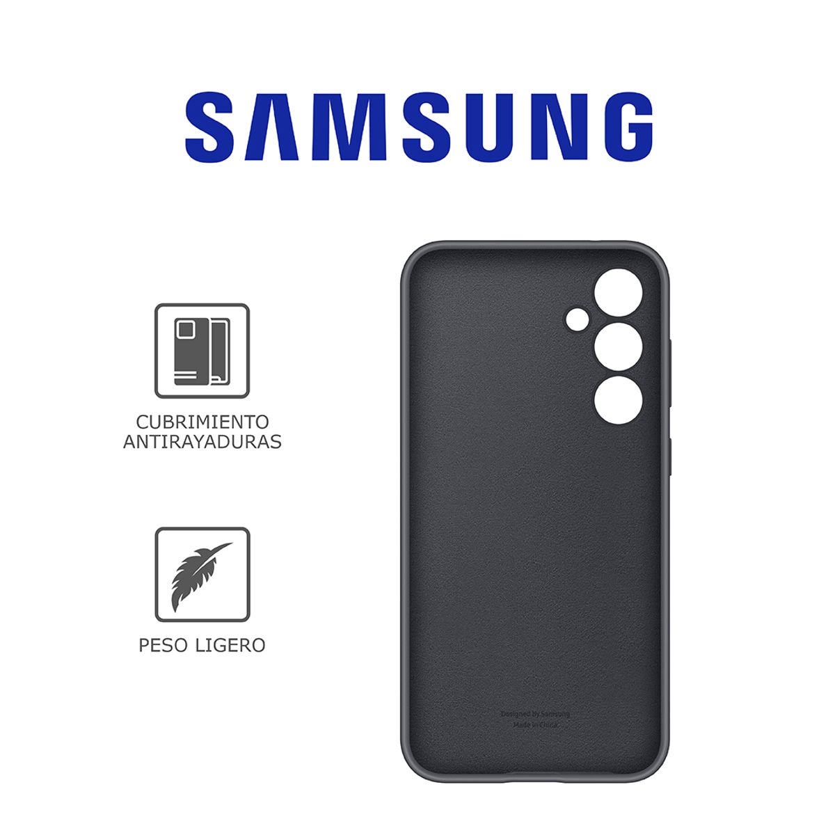 SAMSUNG - Case Samsung  Silicone Cover EF-Ps711 para Galaxy S23 FE Negro