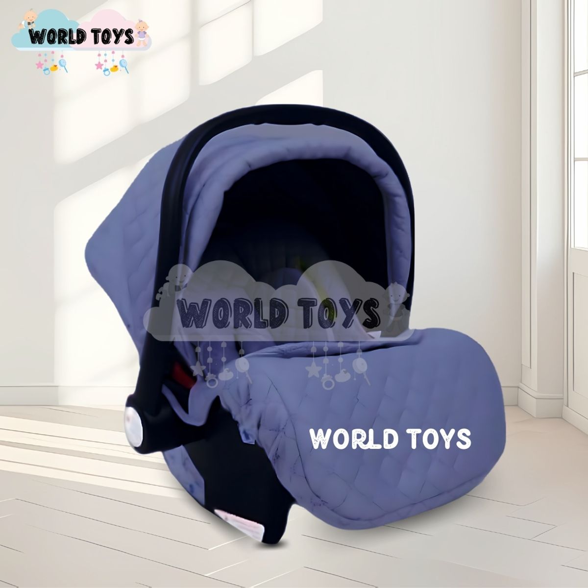 BABY - Coche Moisés 4 en 1 «EKATER» con Portabebé Blue